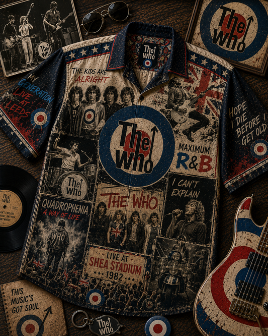 The Who Hawaiian Shirt - Vintage Music Fan Gift