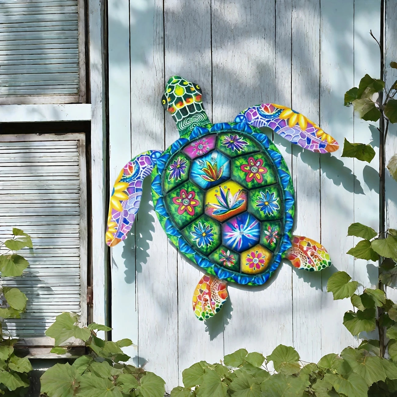 Colorful Turtle Metal Sign - Perfect Gift For Home