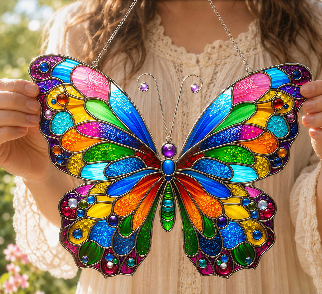 Butterfly Acrylic Window Hanging, Butterfly Lovers Gift, Cololor Butterfly Acrylic Hangings, Home Decor, Garden Gift
