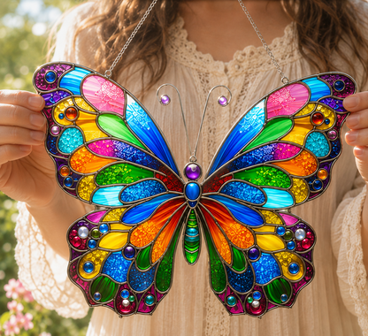 Butterfly Acrylic Window Hanging, Butterfly Lovers Gift, Cololor Butterfly Acrylic Hangings, Home Decor, Garden Gift