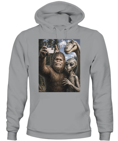 Legendary Creatures Selfie – Retro Outdoor Humor Tee