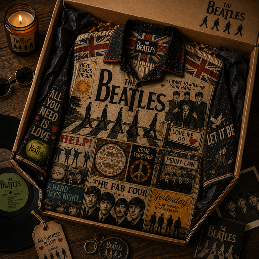 The Beatles Hawaiian Shirt - Vintage Music Fan Gift