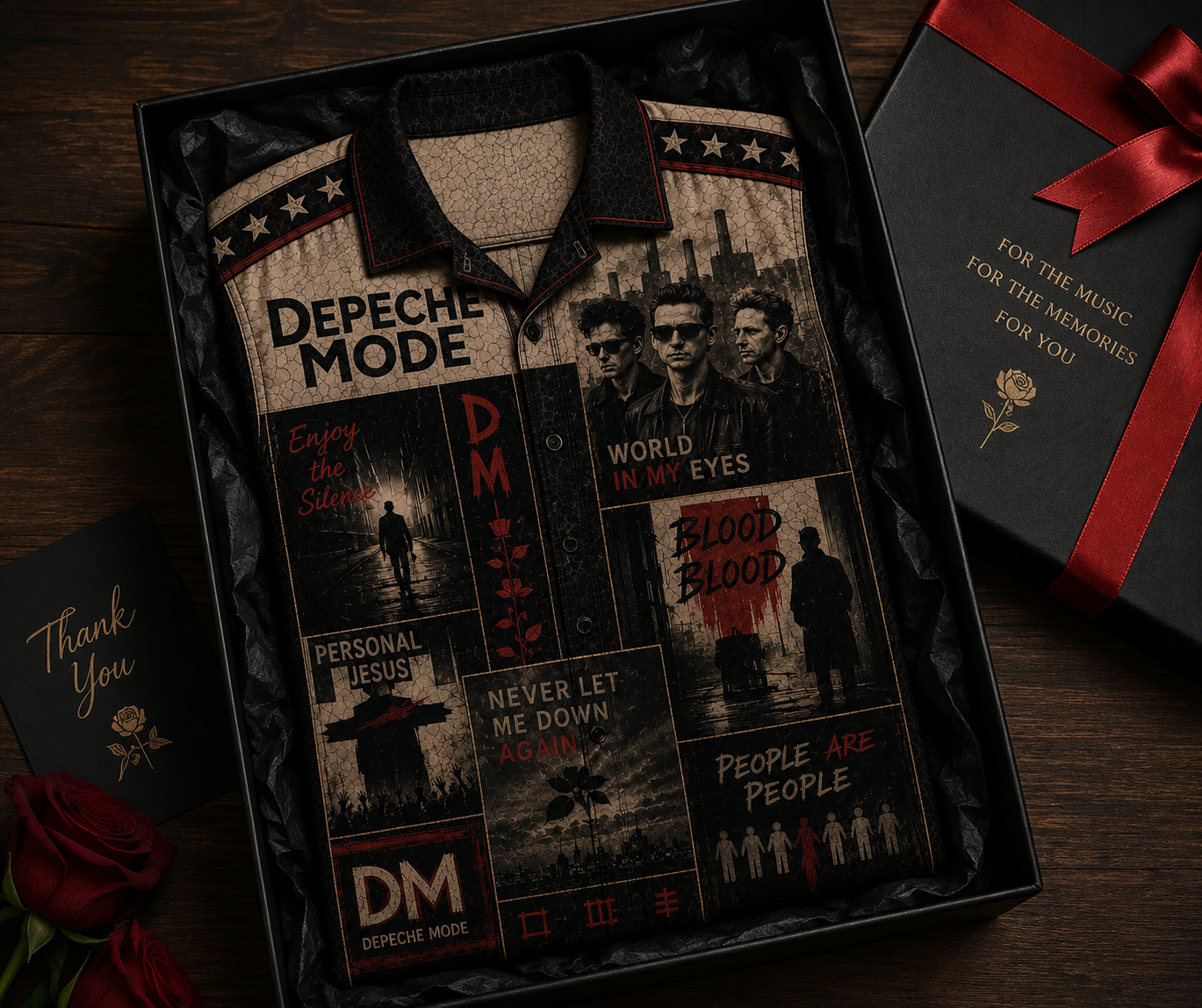 Depeche Mode Hawaiian Shirt - Vintage Music Fan Gift