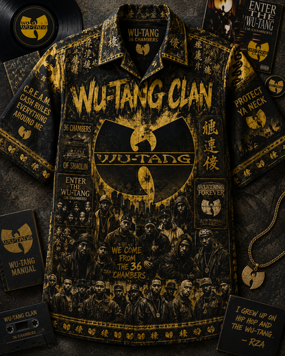 Wu-Tang Clan Hawaiian Shirt - Vintage Music Fan Gift