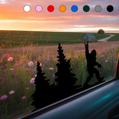 Bigfoot Windshield Sticker