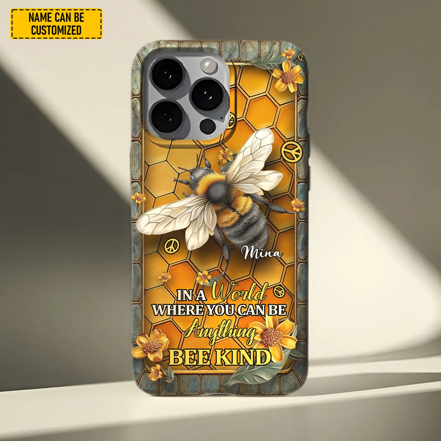 Bee Kind - Personalized Bee Phone Case