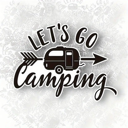 Let'S Go Camping Sticker