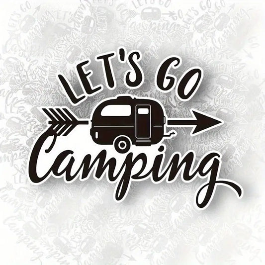 Let'S Go Camping Sticker
