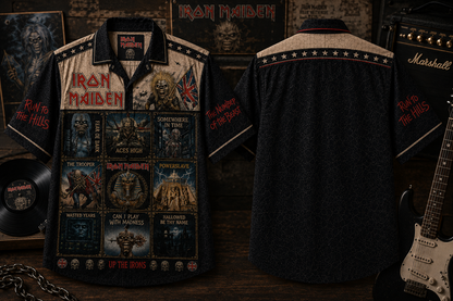 Iron Maiden Hawaiian Shirt - Vintage Music Fan Gift