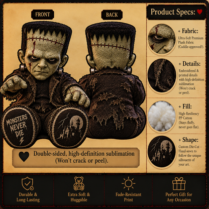 Frankenstein Monster Custom Shape Pillow – Creepy Halloween Collector Gift