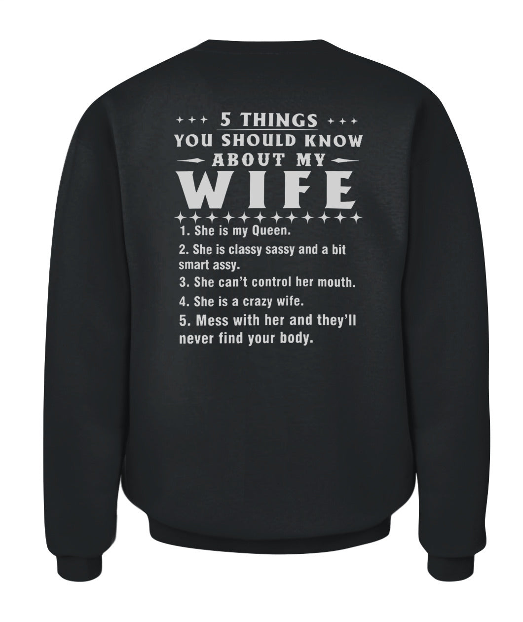 5 Things You Should Know About My Wife, Funny Husband Shirt, Proud Husband Gift Shirt