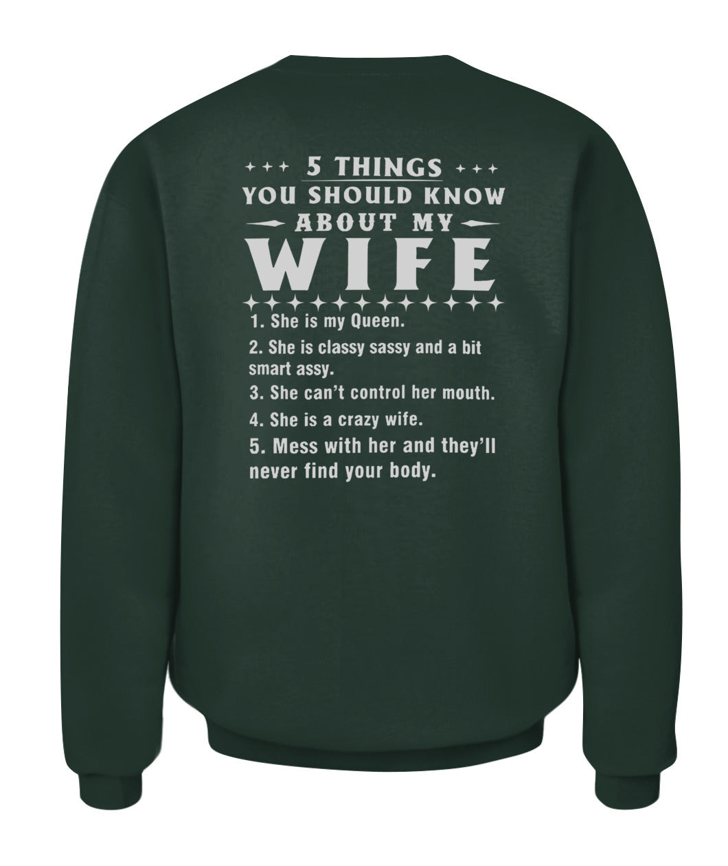 5 Things You Should Know About My Wife, Funny Husband Shirt, Proud Husband Gift Shirt
