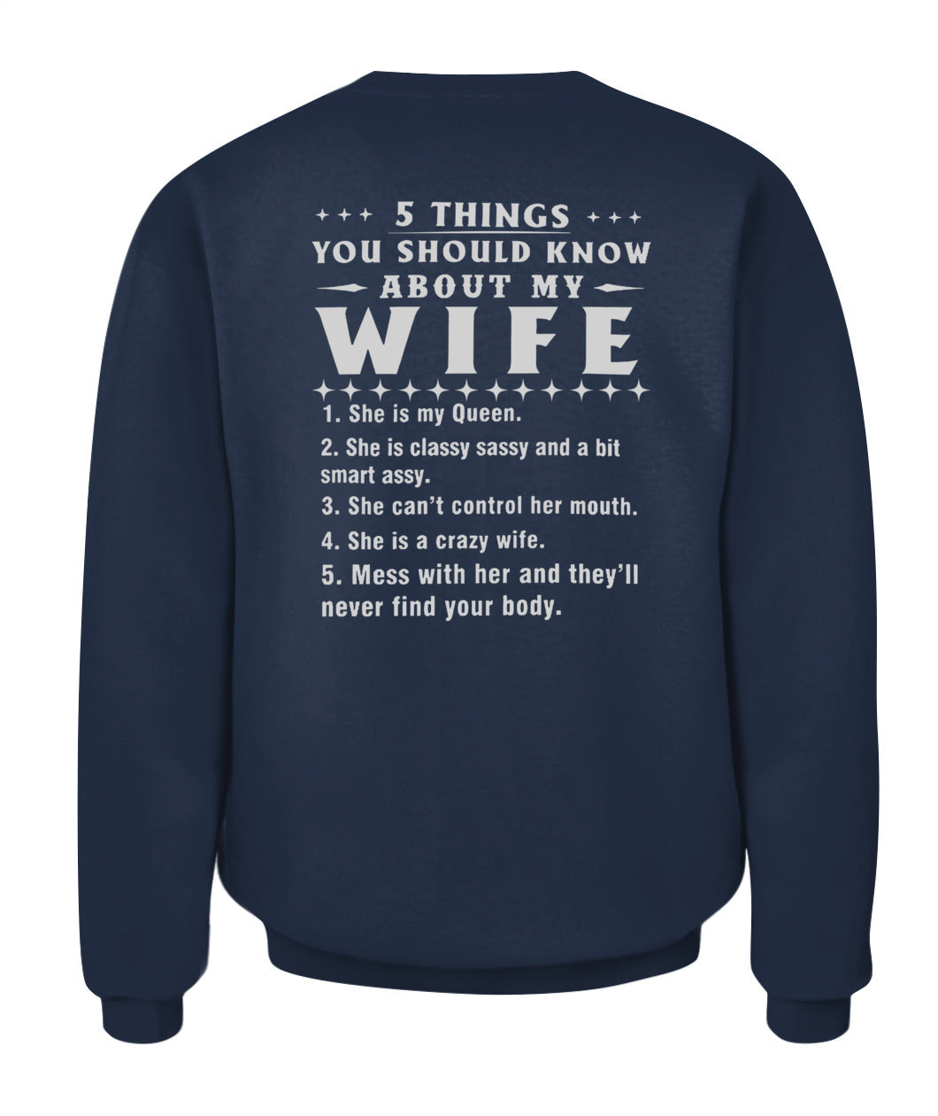 5 Things You Should Know About My Wife, Funny Husband Shirt, Proud Husband Gift Shirt