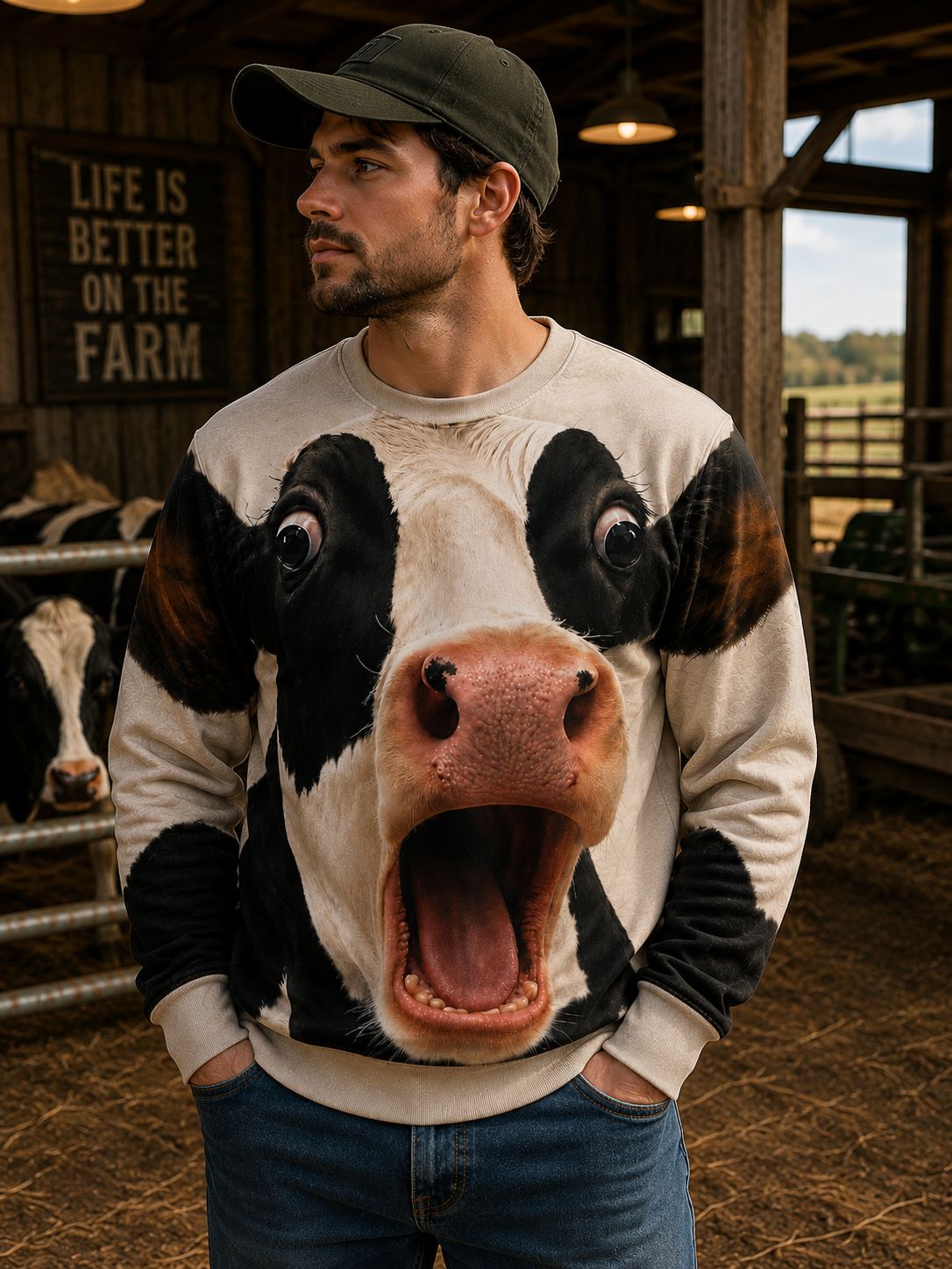Funny Cow All Over Print Shirt