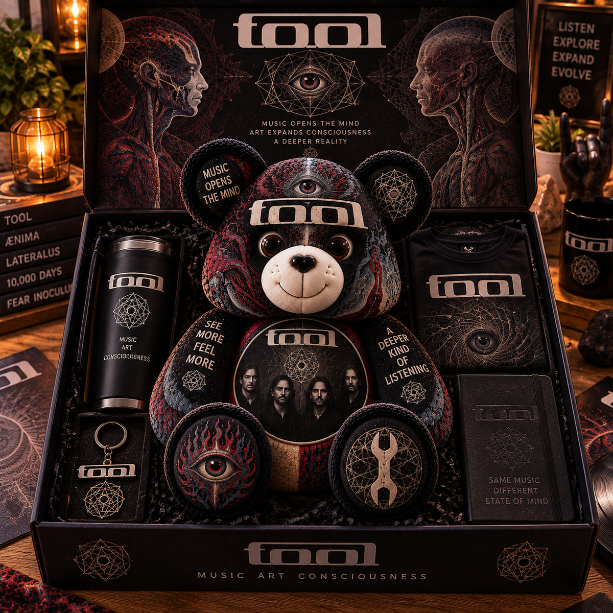 Tool Bear Custom Shaped Pillow – Progressive Metal Fan Gift