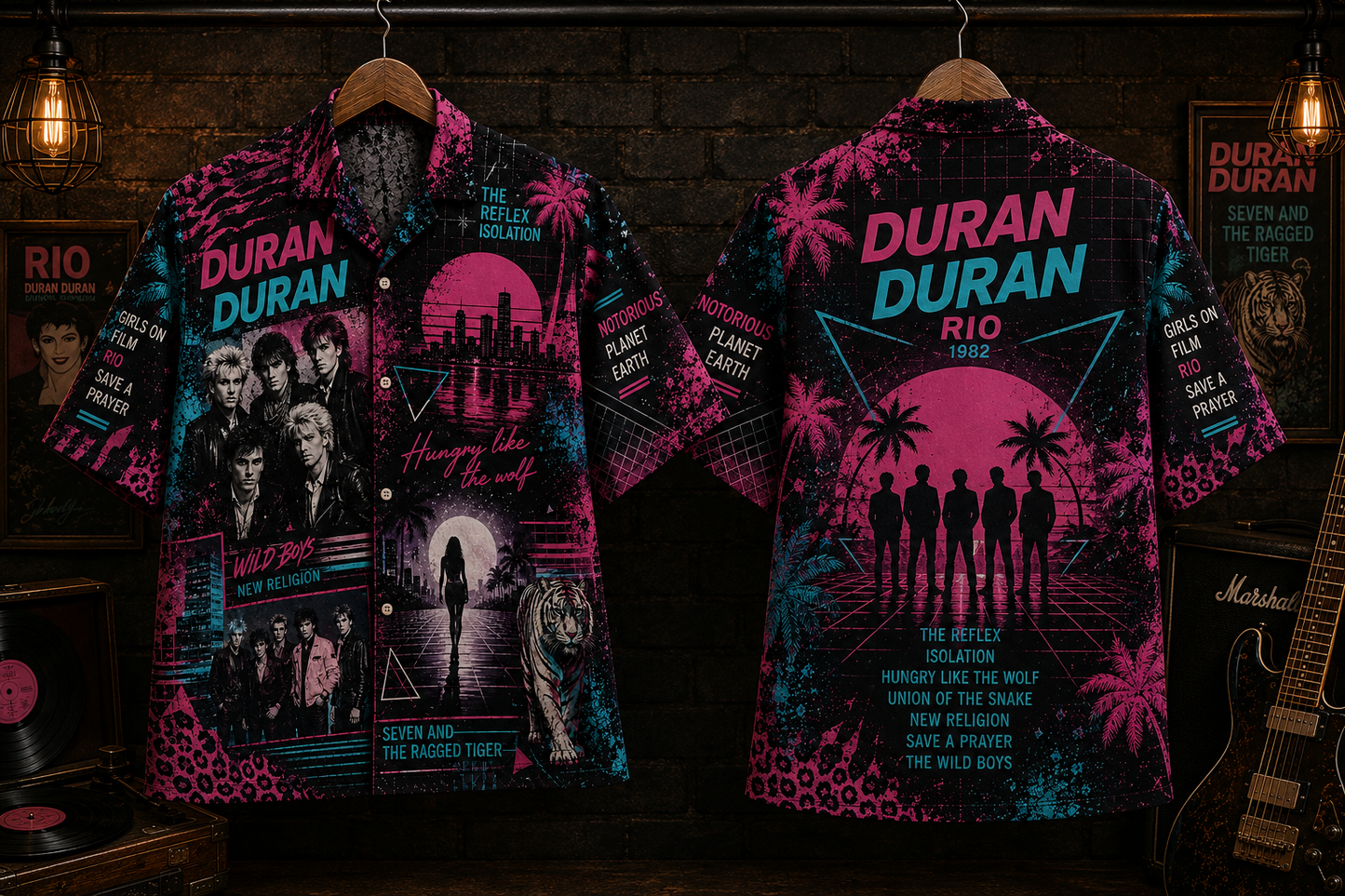 Duran Duran Hawaiian Shirt - Vintage Music Fan Gift