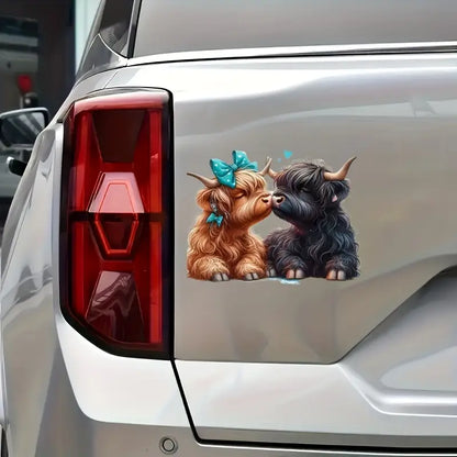 Cow Couple Kissing Sticker
