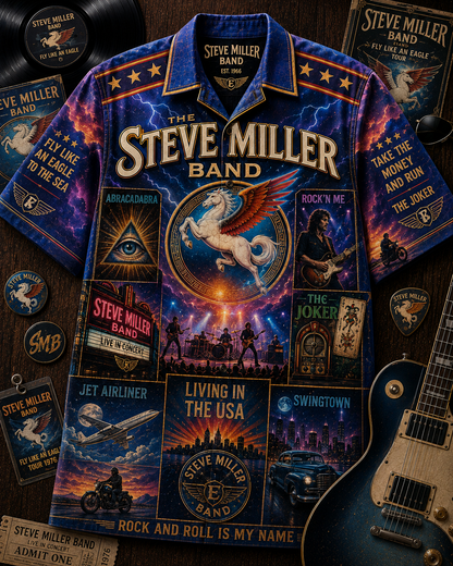 Steve Miller Band Hawaiian Shirt - Vintage Music Fan Gift