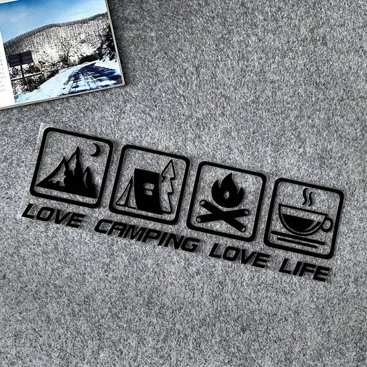 Love Camping Love Life Sticker