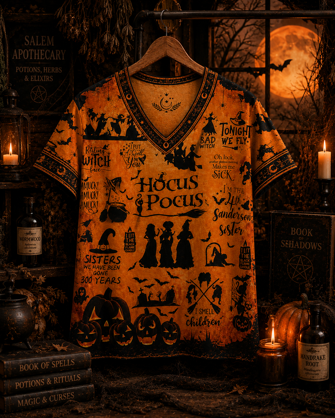 Hocus Pocus Funny Witch All Over Print - Witchy Halloween Shirt