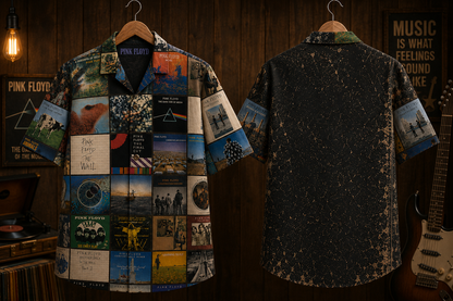 Pink Floyd Album Collection Hawaiian Shirt - Vintage Rock Music Fan Gift