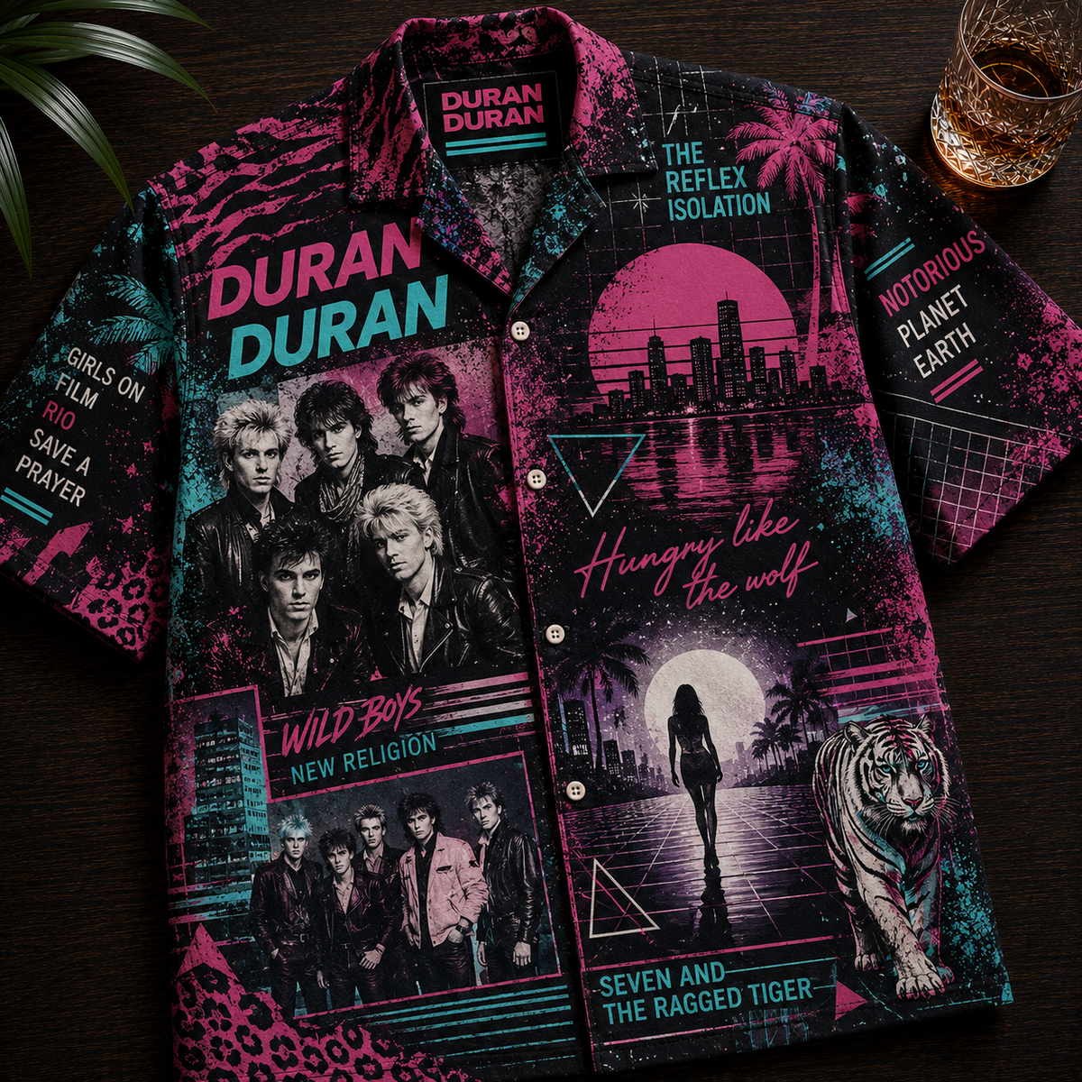 Duran Duran Hawaiian Shirt - Vintage Music Fan Gift