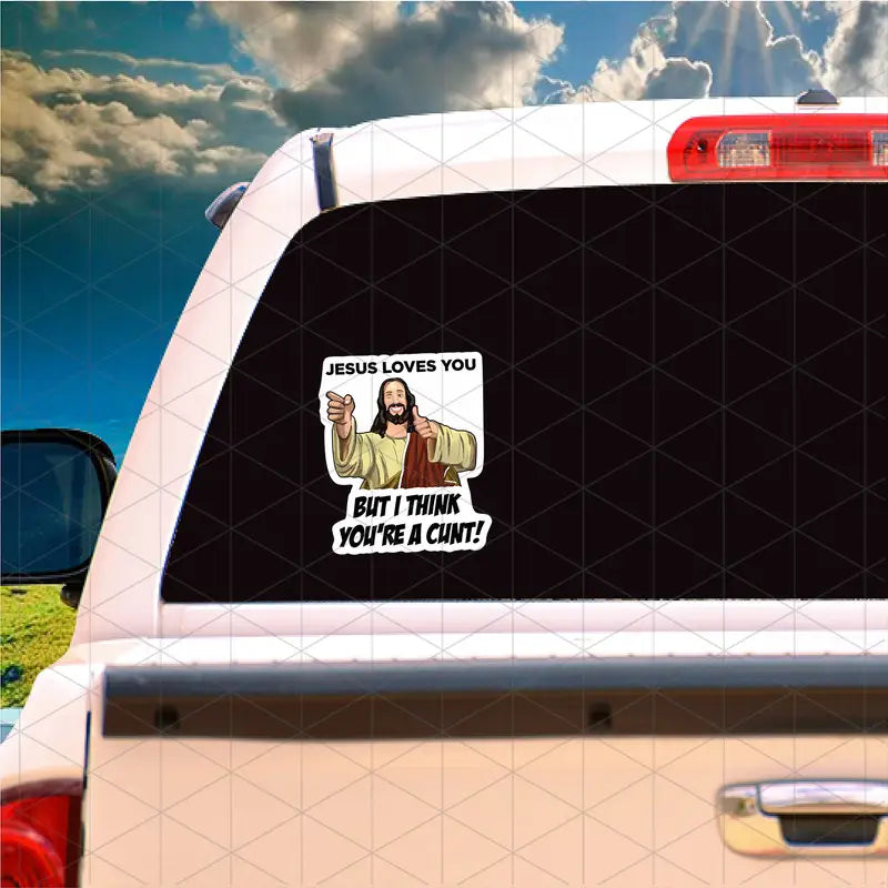 Jesus Loves You - Jesus Sticker