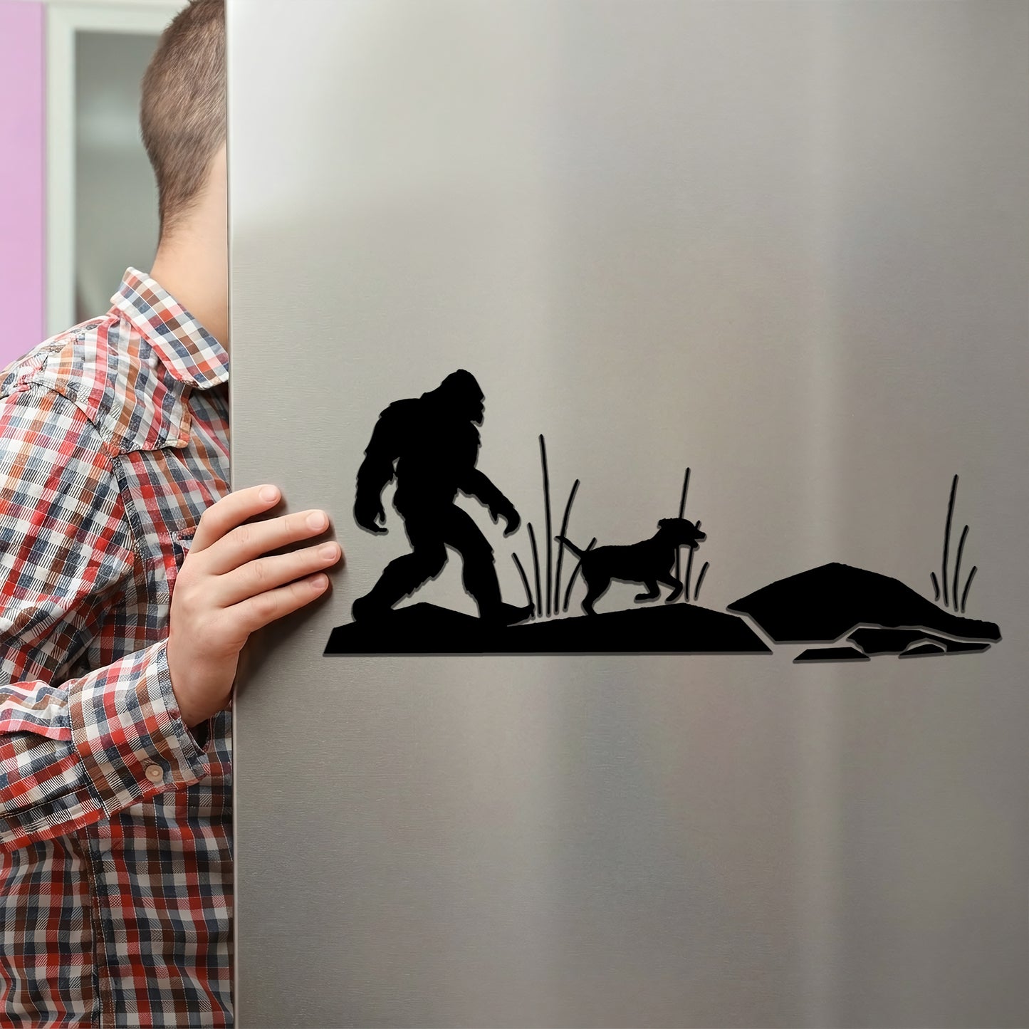 Bigfoot Dog Magnet
