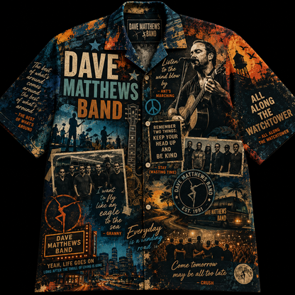 Dave Matthews Band Hawaiian Shirt - Vintage Music Fan Gift 2