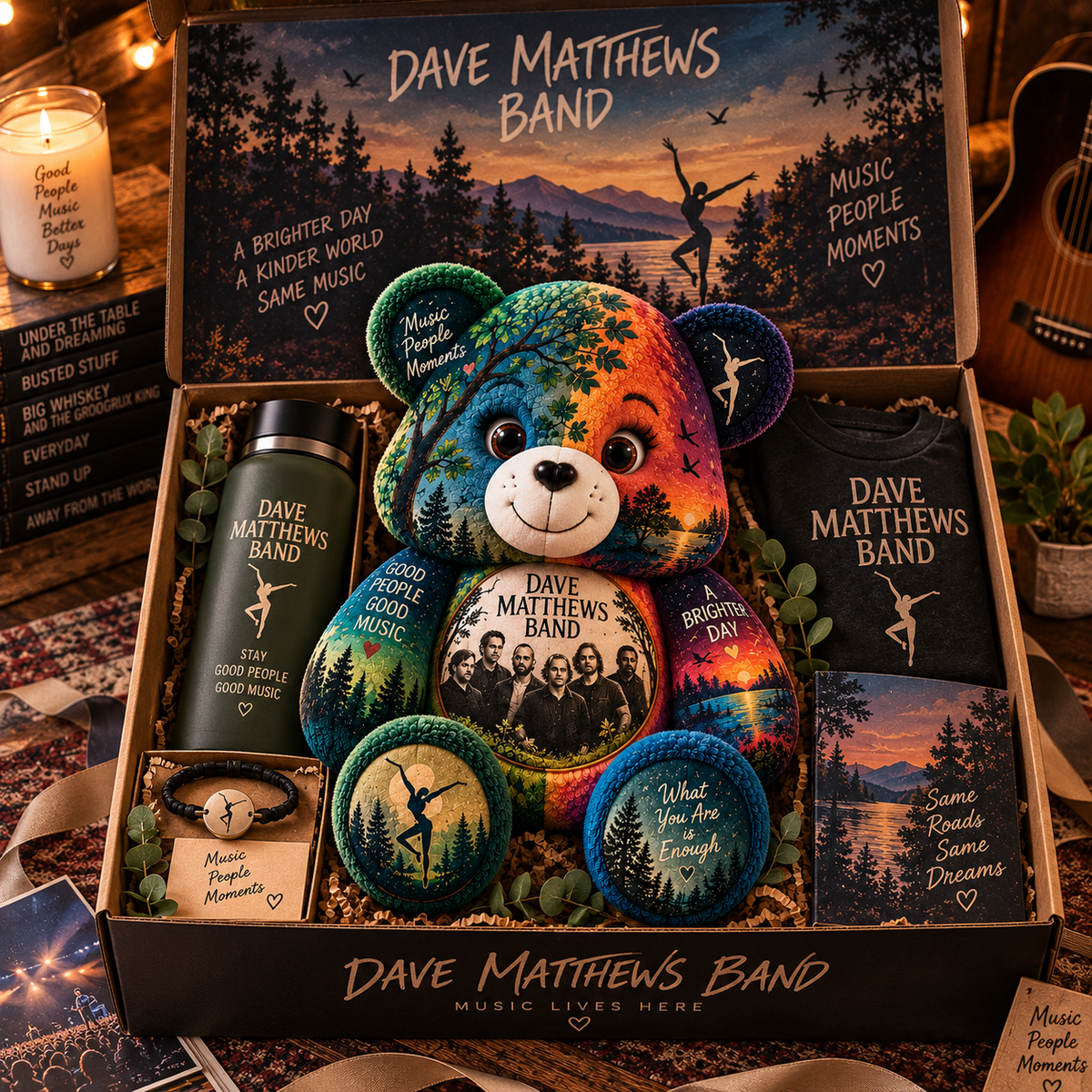 Dave Matthews Band Bear Custom Shaped Pillow – Music Fan Gift