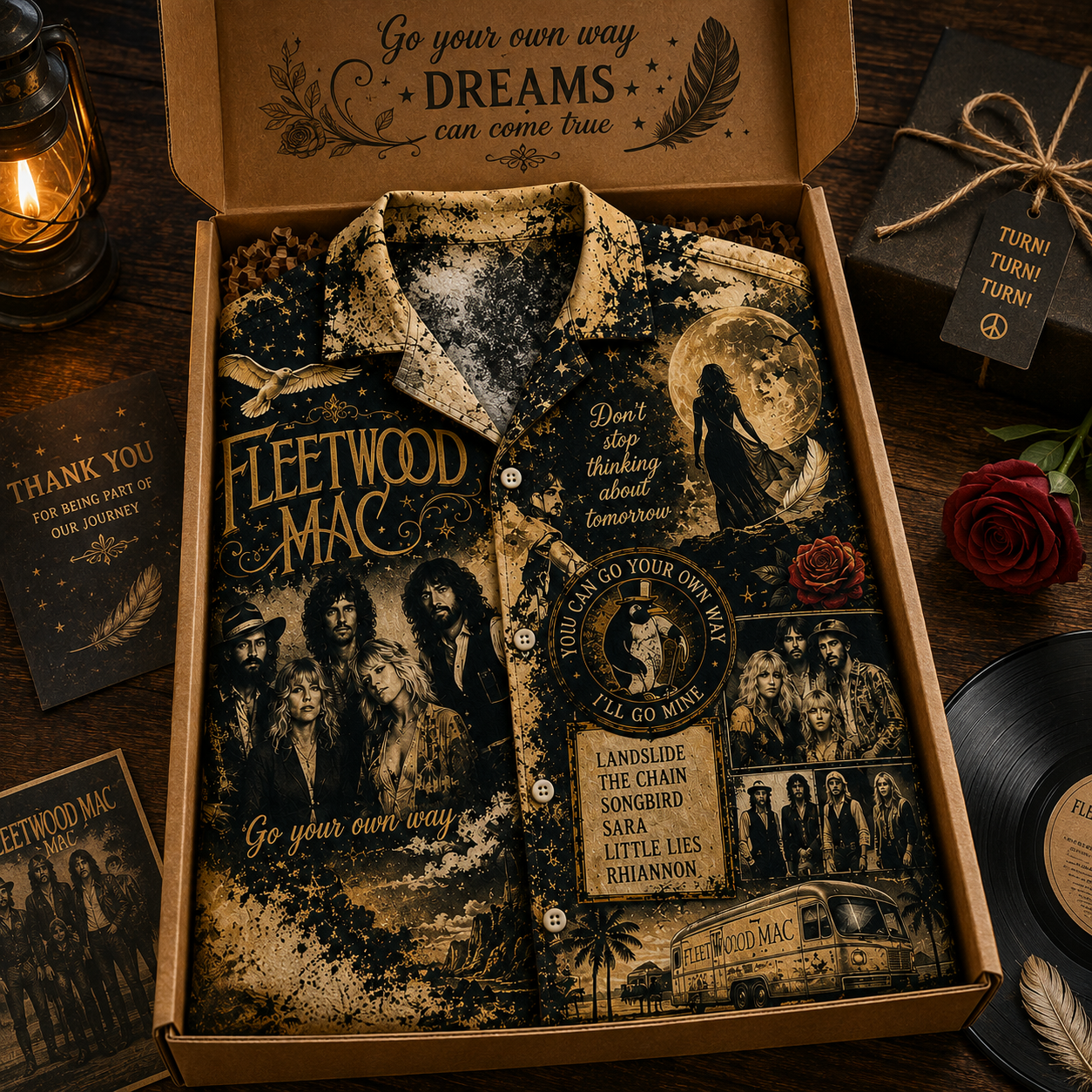 Fleetwood Mac Hawaiian Shirt - Vintage Music Fan Gift 2