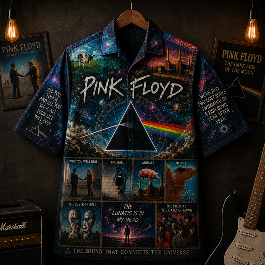 Pink Floyd Band Hawaiian Shirt - Vintage Music Rock Fan Gift 3