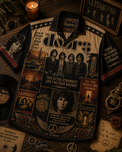 The Doors Hawaiian Shirt - Vintage Music Fan Gift