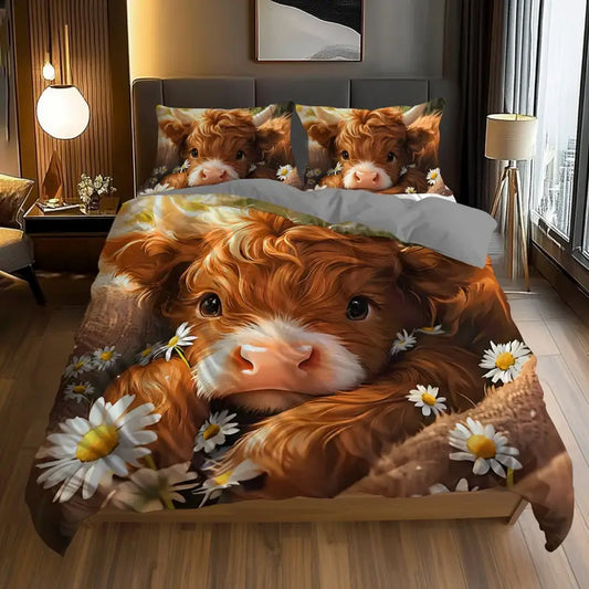 Cute Cow Pattern Bedding Set