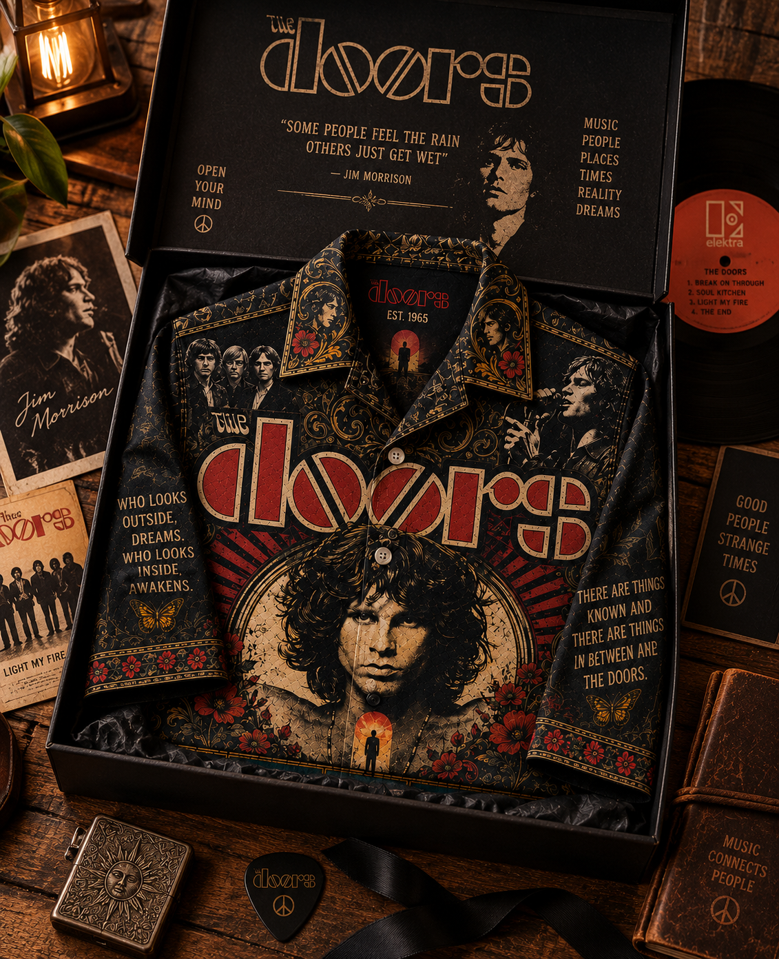 The Doors Hawaiian Shirt - Vintage Music Rock Fan Gift