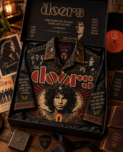 The Doors Hawaiian Shirt - Vintage Music Rock Fan Gift