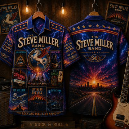 Steve Miller Band Hawaiian Shirt - Vintage Music Fan Gift