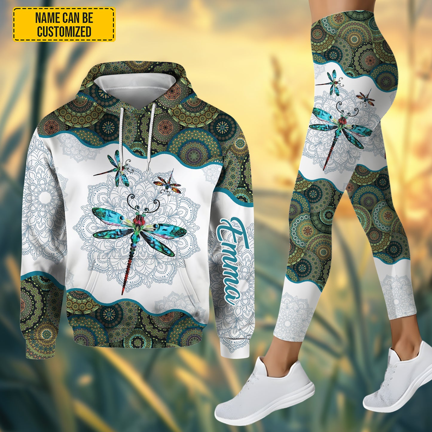 Personalized Dragonflies Hoodie and Leggings