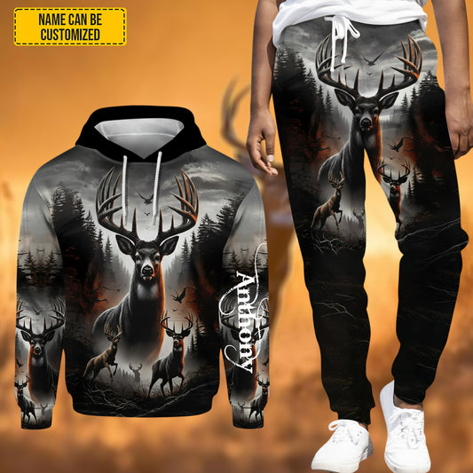 Personalized Deer Hunting Hoodie and Sweatpants