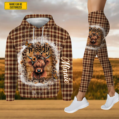 Love Highland Cow - Personalized Hoodie and Leggings