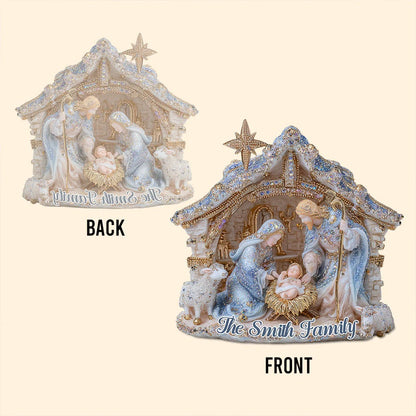 Nativity Scene - Personalized Christian Acrylic Plaque