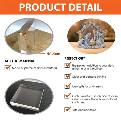 Nativity Scene - Personalized Christian Acrylic Plaque