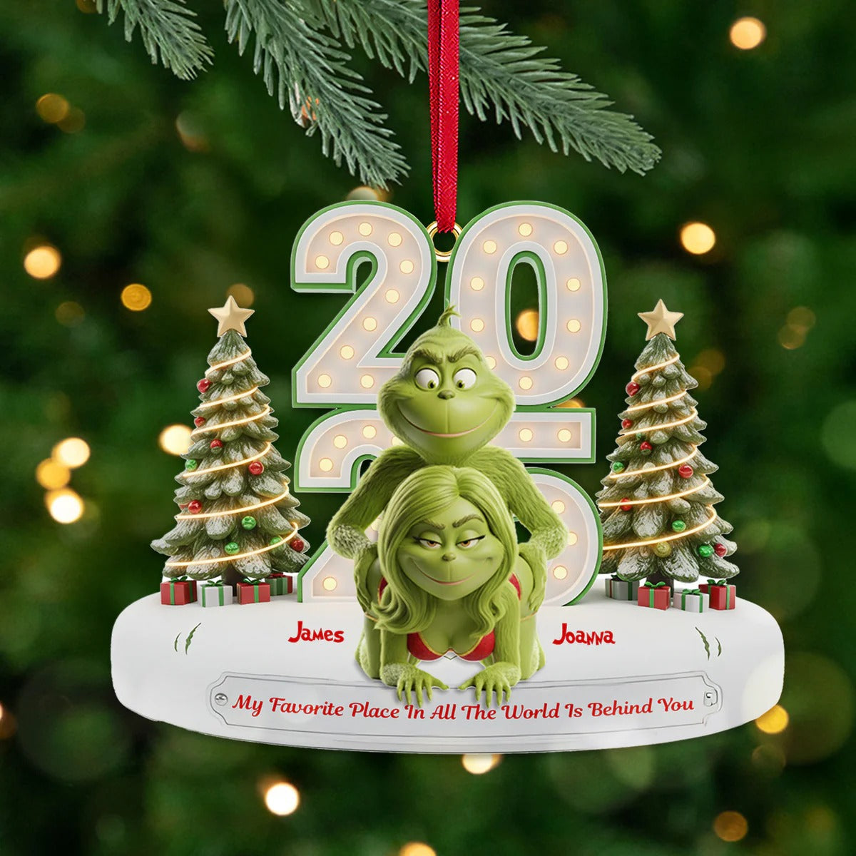 Funny Couple - Personalized Gifts For Couple Ornament