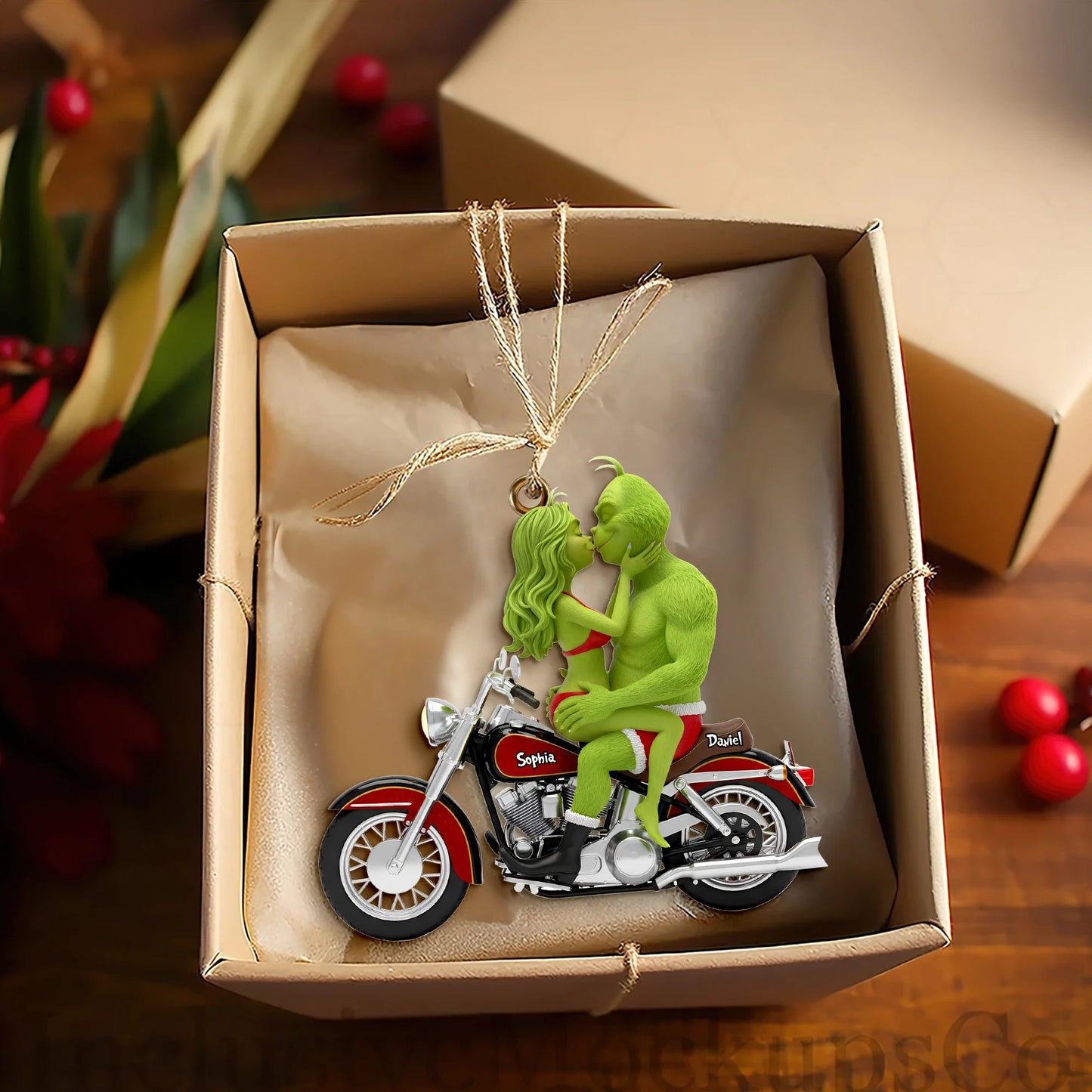 Couple's Ride Together Ornament - Personalized Gifts For Couple Ornament