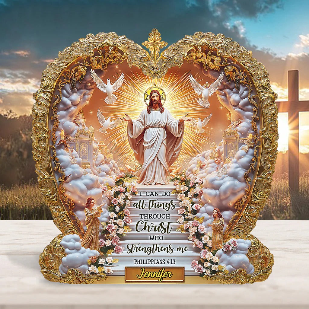 I Can Do All Things - Personalized Christian Acrylic Plaque
