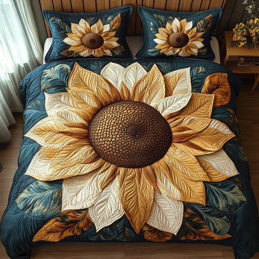 Boho Bloom Quilted Bedding Set