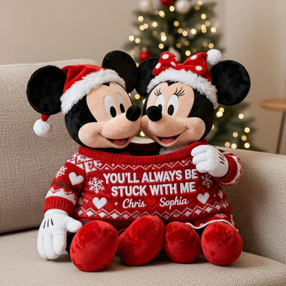 Couple In Cute Shape Pillow, Personalized Gifts For Couple