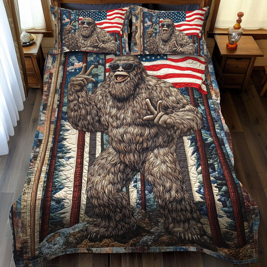 American Wildman - Bigfoot Quilted Bedding Set