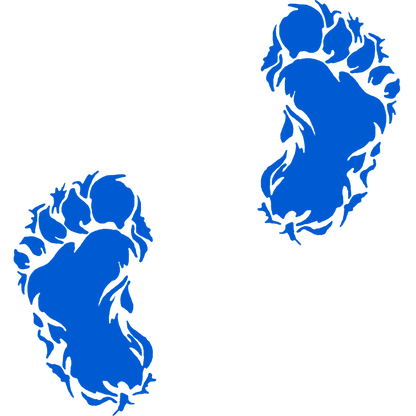 Bigfoot Footprint Vinyl Sticker