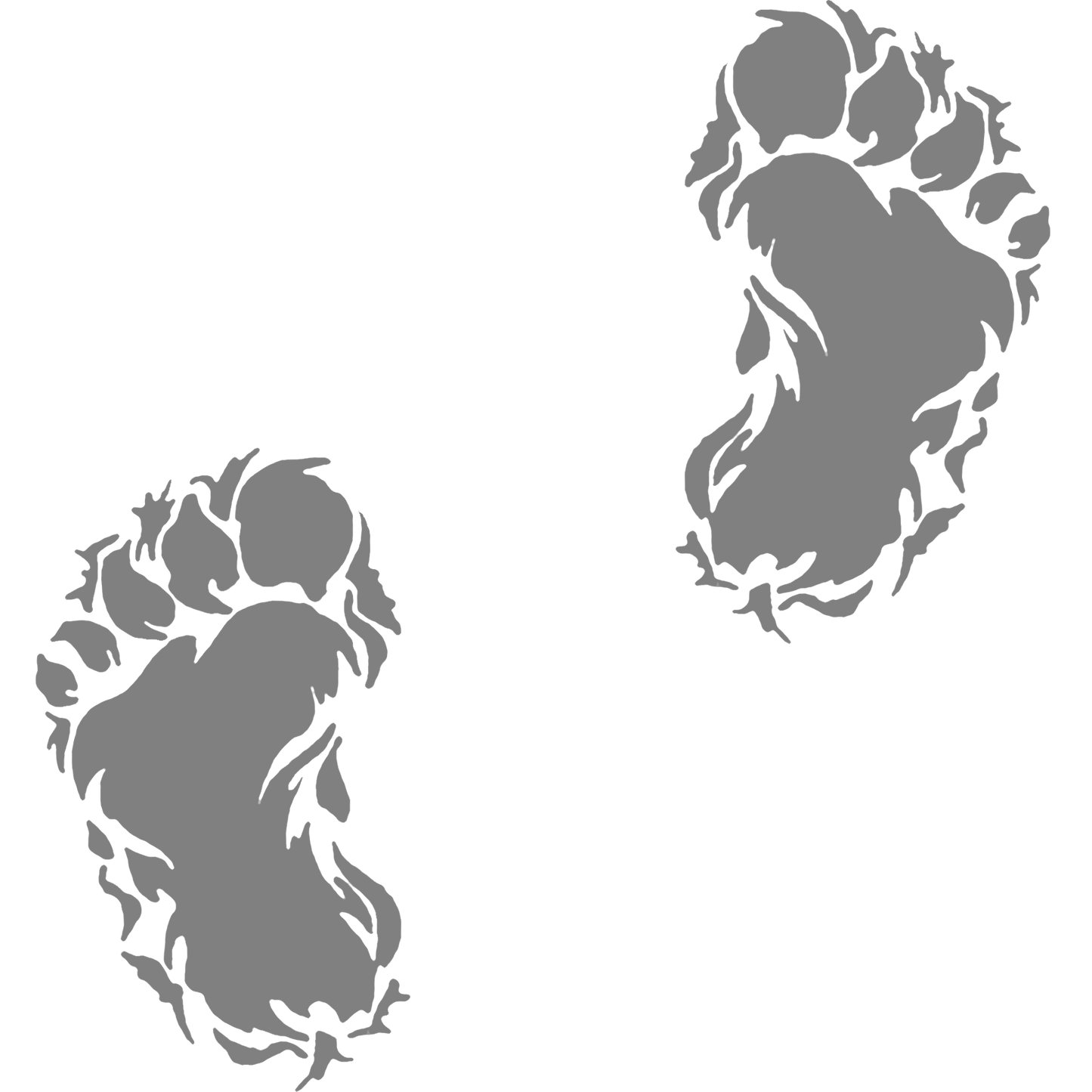 Bigfoot Footprint Vinyl Sticker